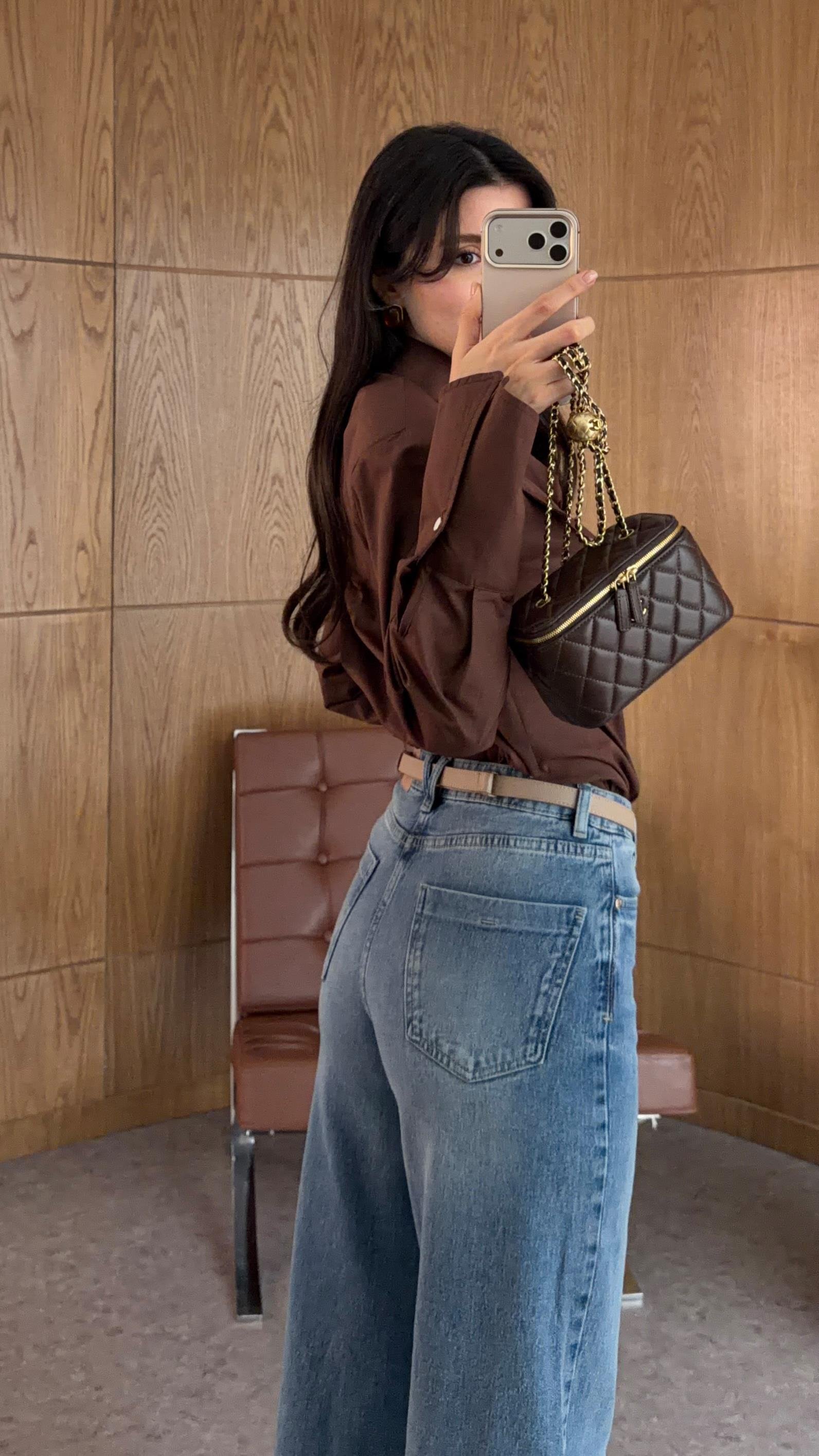 Yıkamalı Mavi Palazzo Jean