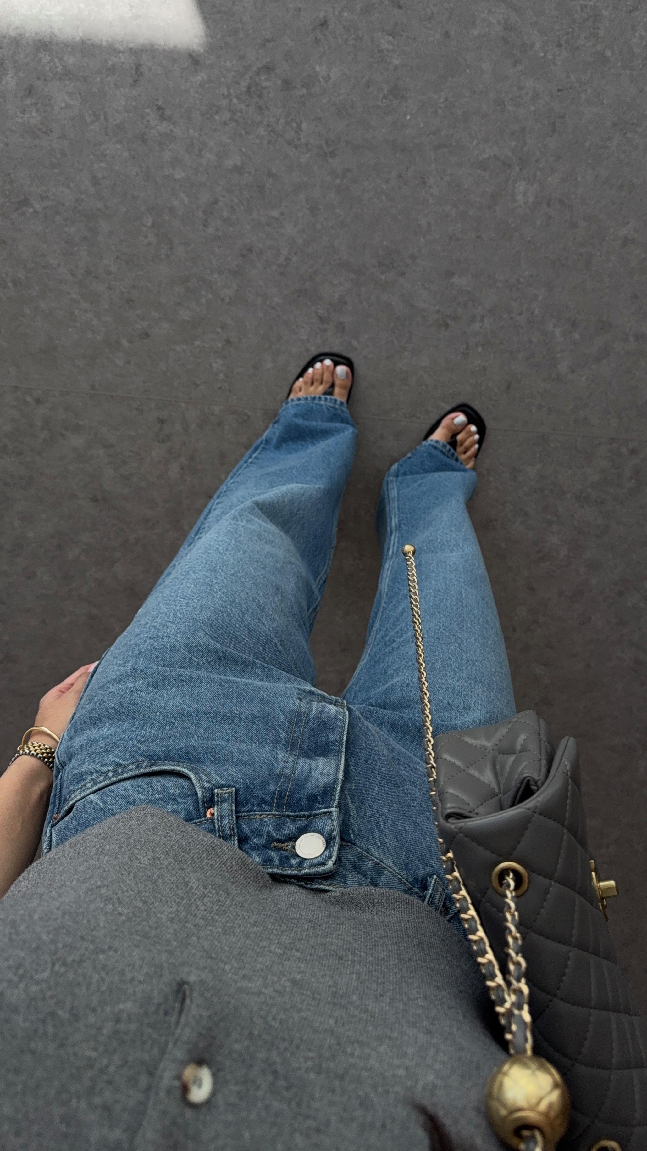 Yüksek Bel Straight Jean