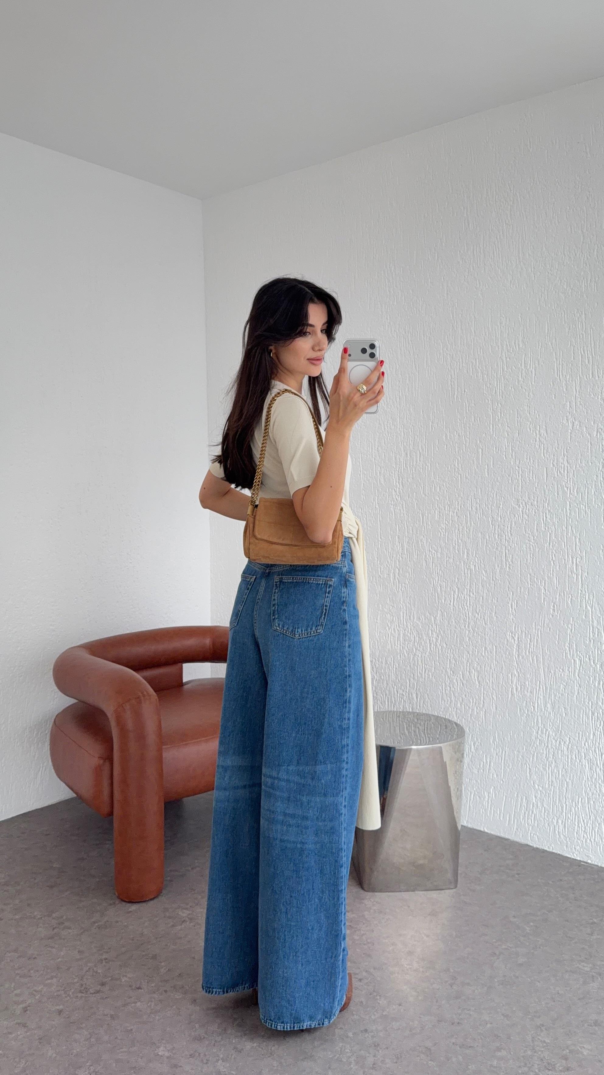 Yumuşak Mavi Denim Jean