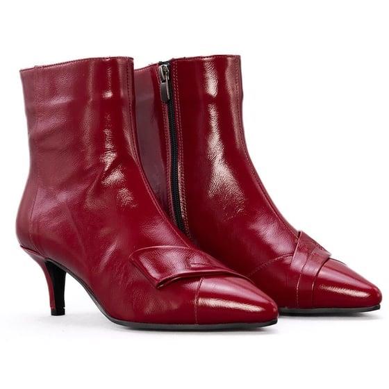 Gusse Ailere Kadın Hakiki Rugan Deri Bot 2586