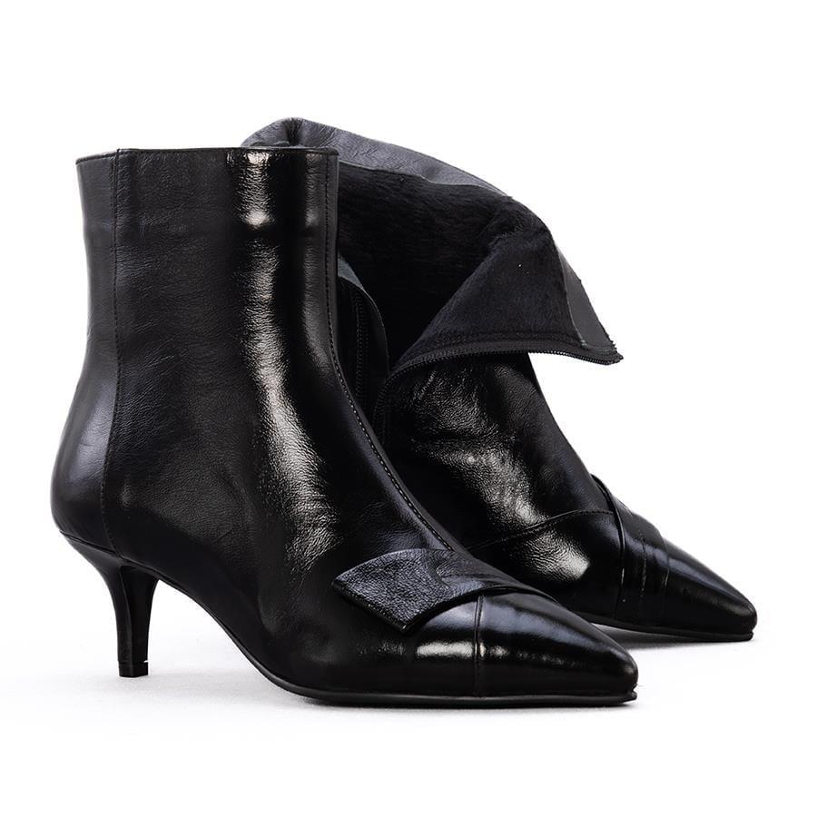 Gusse Ailere Kadın Hakiki Rugan Deri Bot 2586