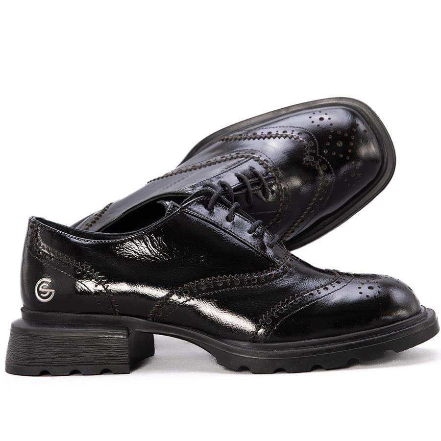 Gusse Darchelle Kadın Hakıkı Rugan Derı Ayakkabı 1603-3