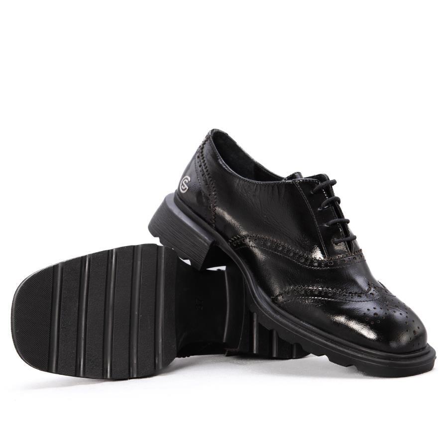 Gusse Darchelle Kadın Hakıkı Rugan Derı Ayakkabı 1603-3