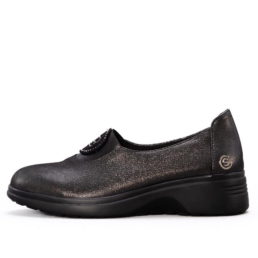 Gusse Ester Kadın Simli Hakiki Deri Ayakkabı 410