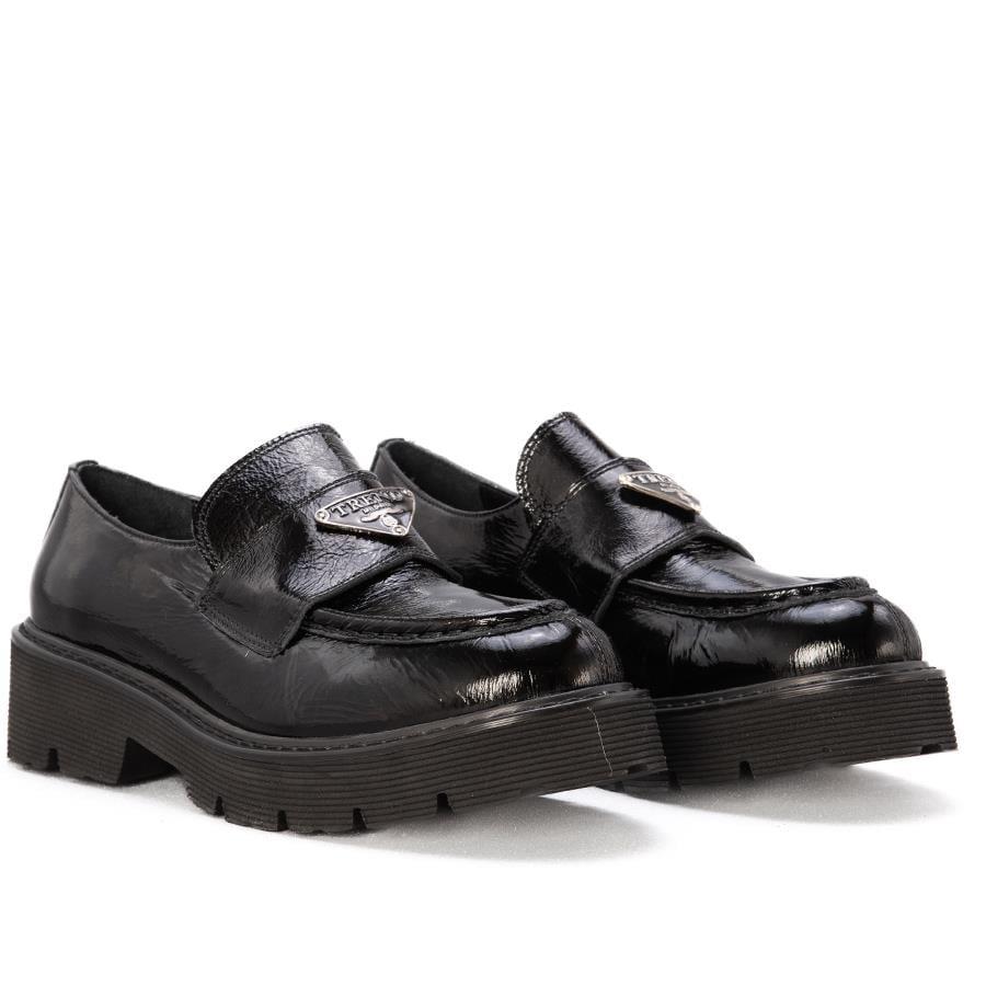 Gusse Evans Kadın Hakiki Rugan Deri Loafer Ayakkabı 5679-3