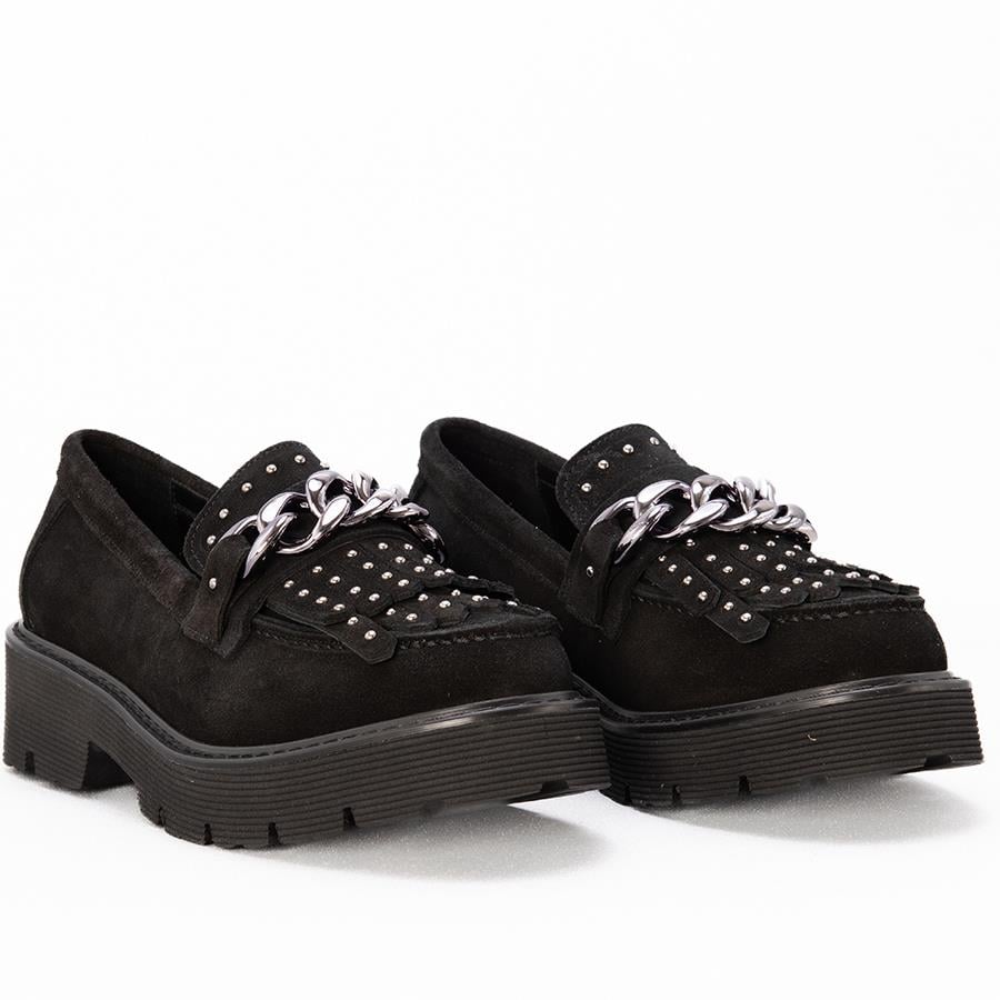 Gusse Gelbero Kadın Hakiki Süet Deri Loafer Ayakkabı 5680-2