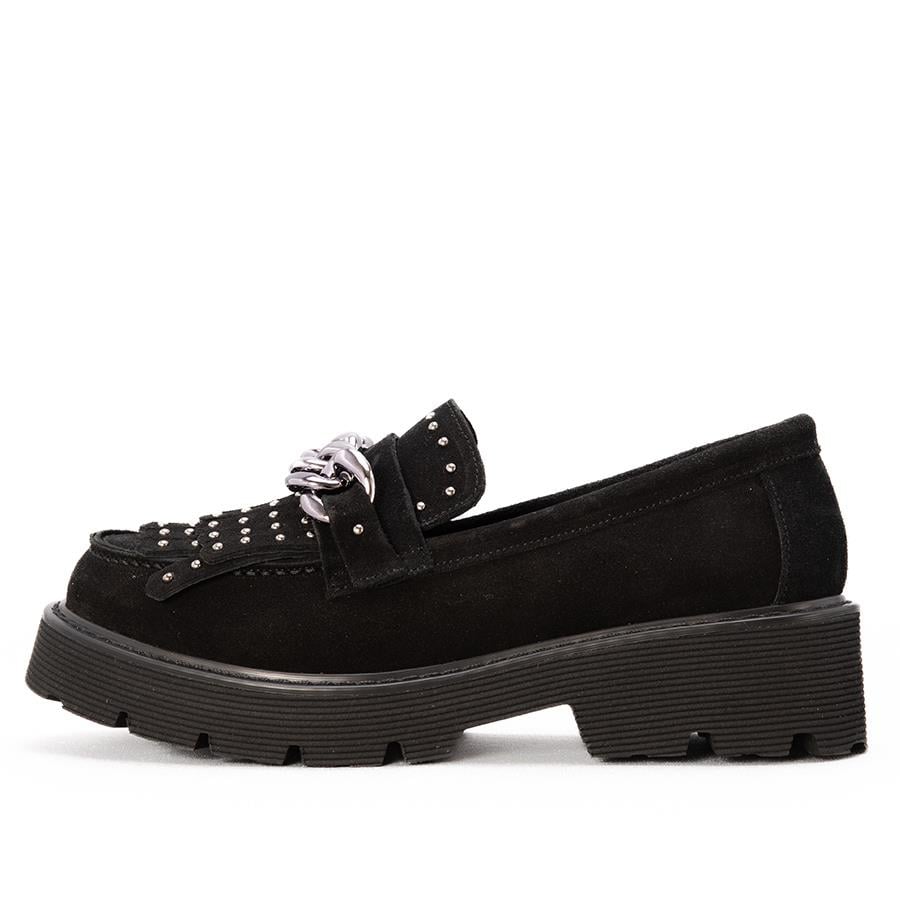 Gusse Gelbero Kadın Hakiki Süet Deri Loafer Ayakkabı 5680-2