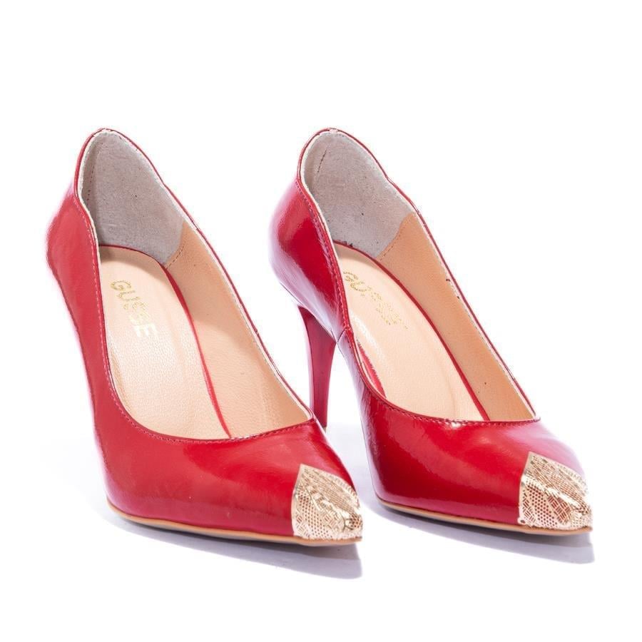 Gusse Gema Kadın Hakiki Rugan Deri Stiletto Ayakkabı-K1605M1-3