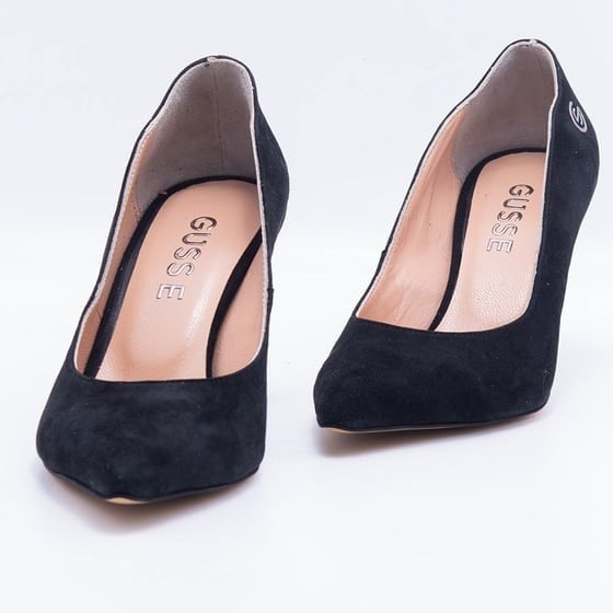 Gusse Gema Kadın Hakiki Süet Deri Stiletto Ayakkabı-K1605-2