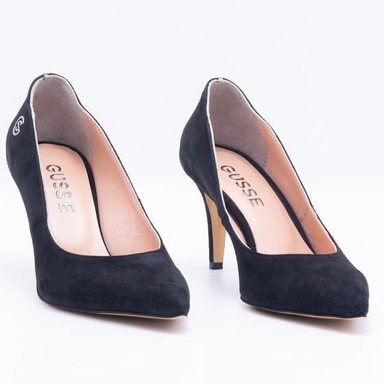 Gusse Gema Kadın Hakiki Süet Deri Stiletto Ayakkabı-K1605-2