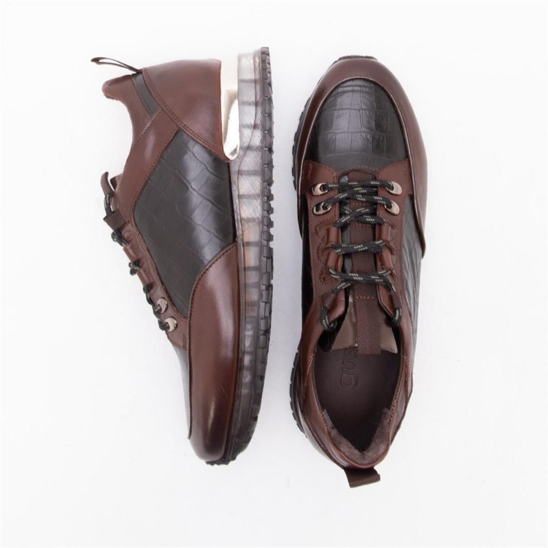 GUSSE HUGH ERKEK HAKİKİ DERİ SNEAKER AYAKKABI-16268