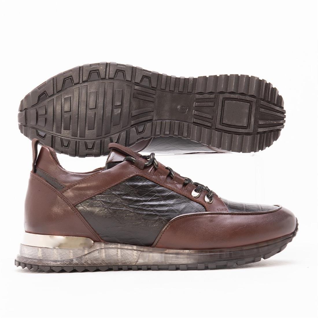 GUSSE HUGH ERKEK HAKİKİ DERİ SNEAKER AYAKKABI-16268