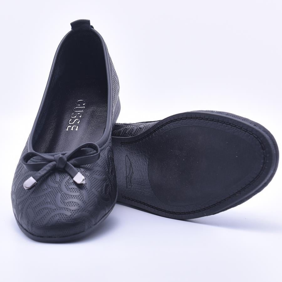 Gusse Katrik Kadın Baskı Deri Babet
