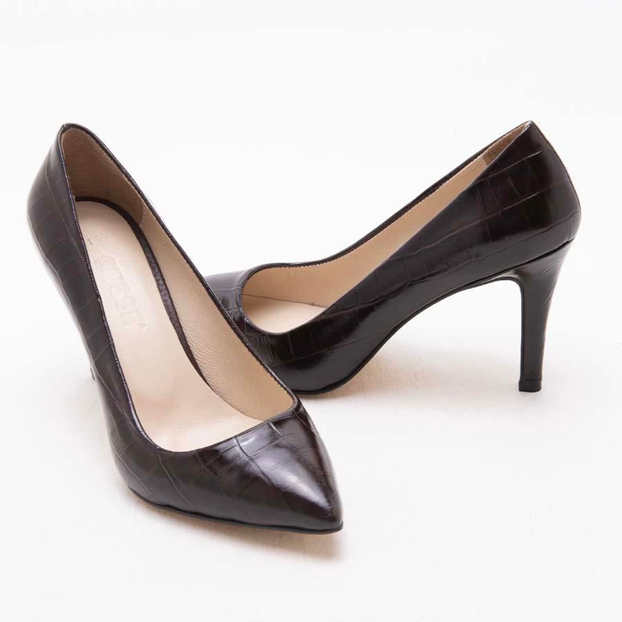 GUSSE KATY KADIN KROKO STILETTO AYAKKABI K140