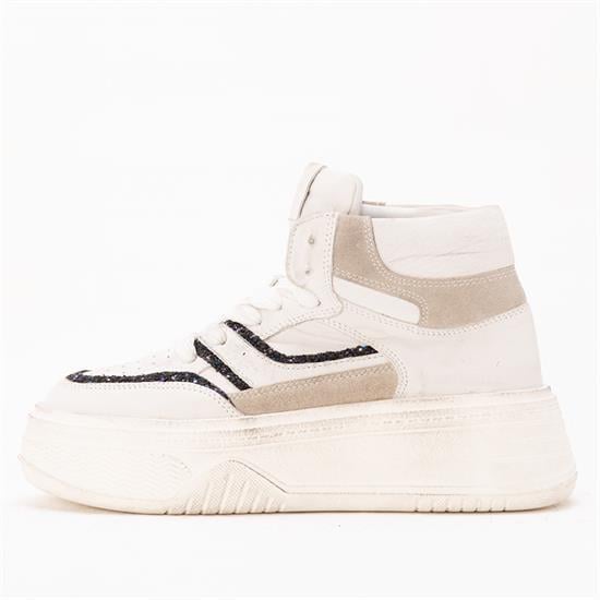 Gusse Martina Kadın Hakiki Deri Mid Vintage Sneaker Bot 8601