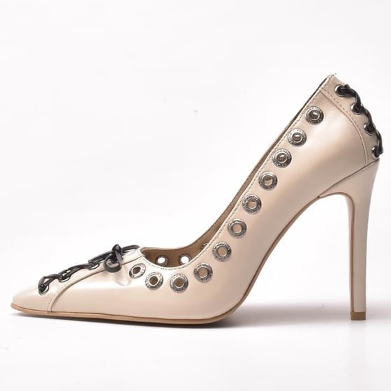 Gusse Origin Kadın Hakiki Rugan Deri Stiletto 25-3