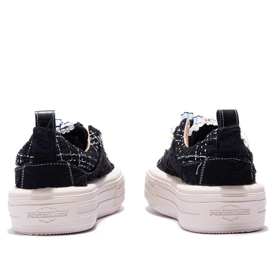 Gusse Scootland Kadın Emoji Taşlı Spor Sneaker Ayakkabı 19000-4