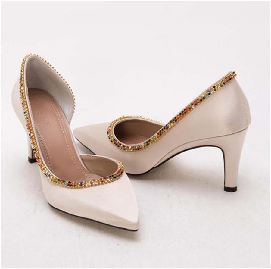 GUSSE SHARON KADIN SATEN STILETTO AYAKKABI 1328