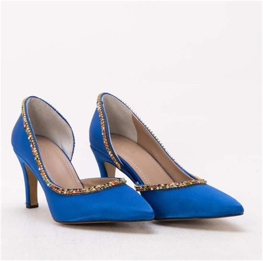 GUSSE SHARON KADIN SATEN STILETTO AYAKKABI 1328