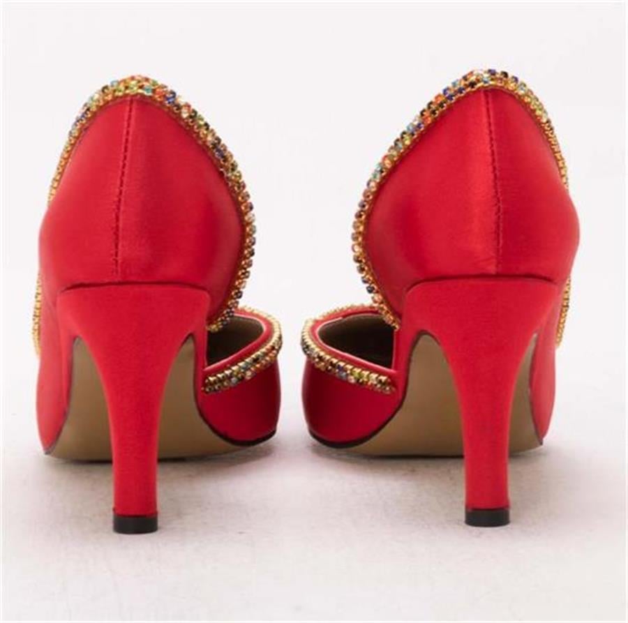 GUSSE SHARON KADIN SATEN STILETTO AYAKKABI 1328