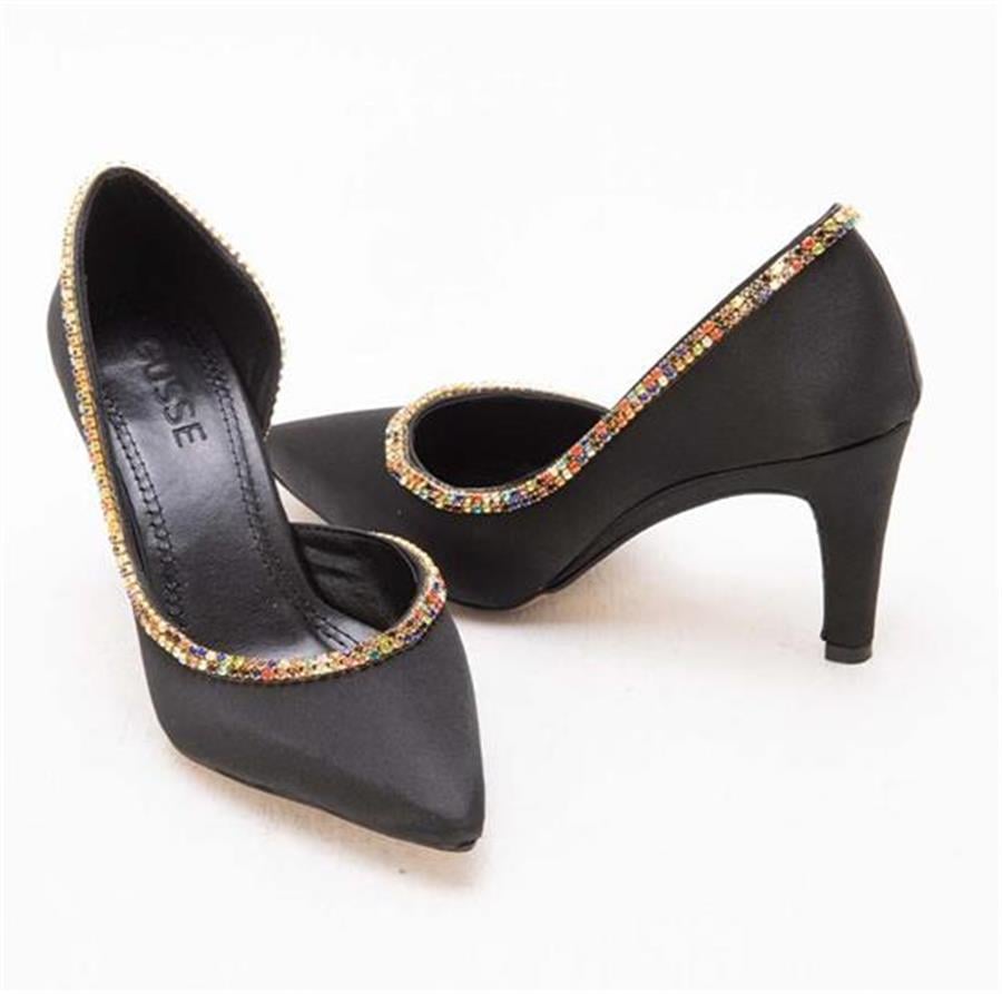 GUSSE SHARON KADIN SATEN STILETTO AYAKKABI 1328
