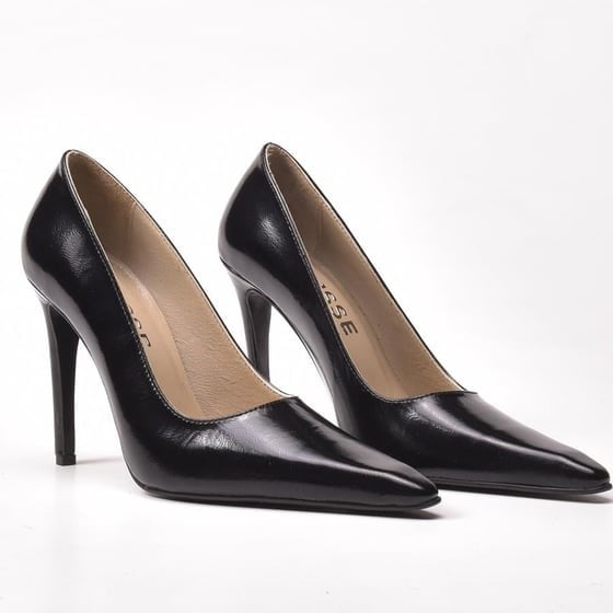 Gusse Spanish Kadın Hakiki Rugan Deri Stiletto 26-3