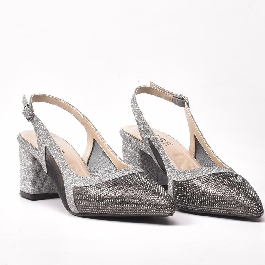 Gusse Surrina Kadın Simli Abiye Sandalet 7025-5