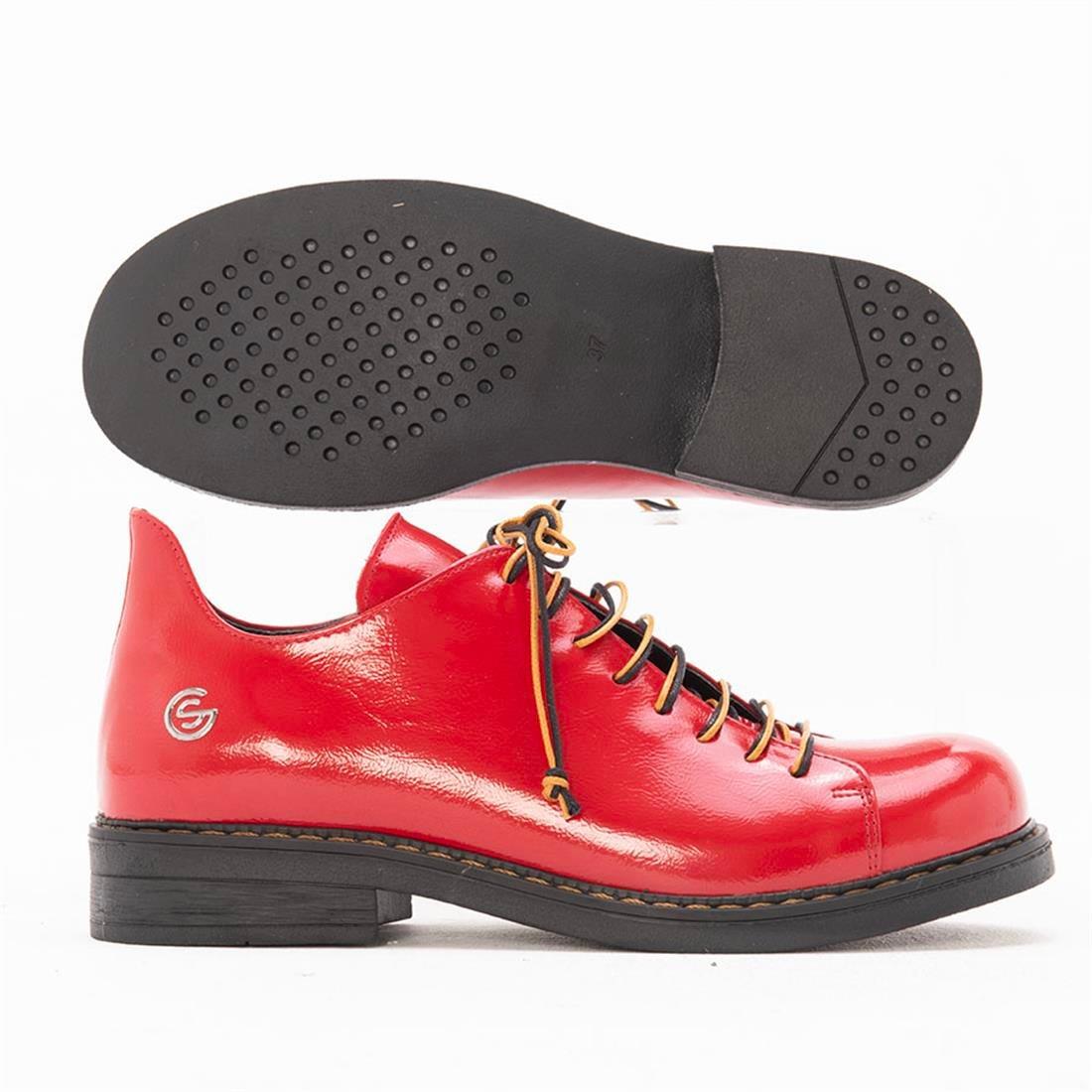 Gusse Vıola Kadın Hakıkı Rugan Derı Ayakkabı 730-3