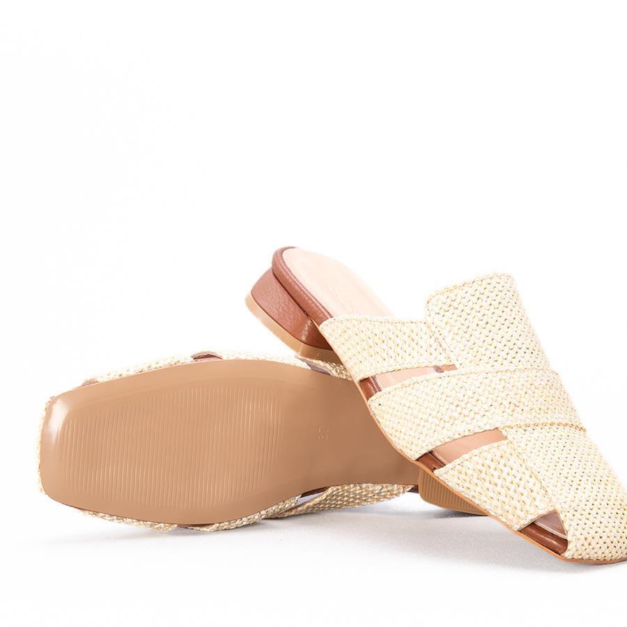 Gusse Yulia Kadın Hasır Örgü Abiye Terlik K1597-4