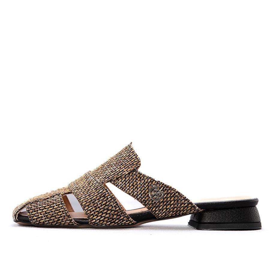 Gusse Yulia Kadın Hasır Örgü Abiye Terlik K1597-4