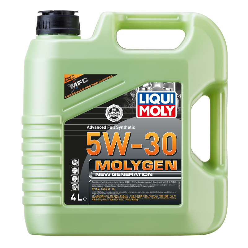 5W30 Motor Yağı Molygen New Generation 4 Litre