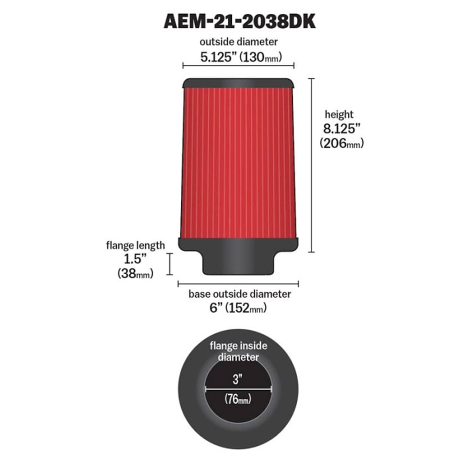 AEM  21-2038DK HAVA FİLTRESİ