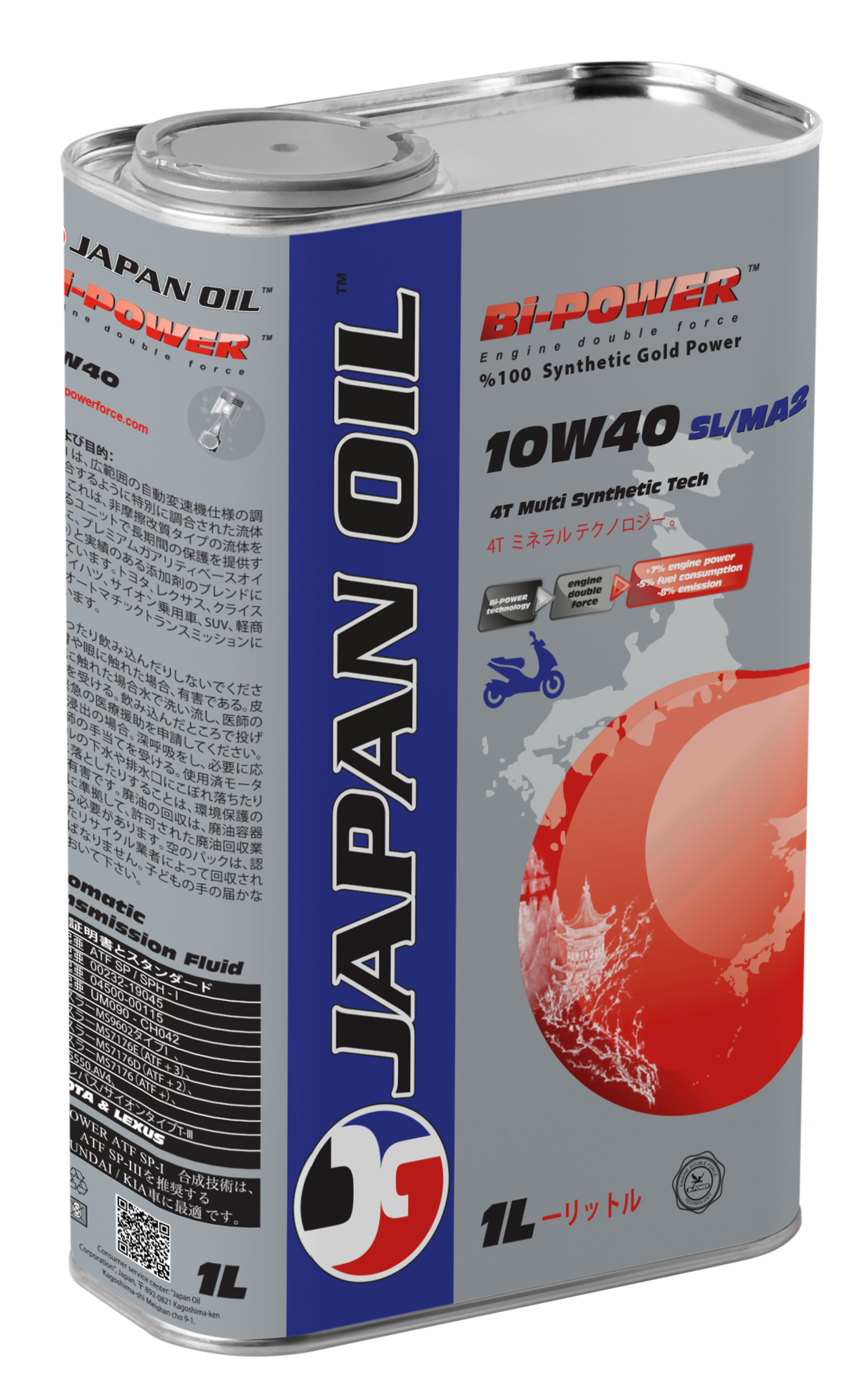 JAPAN 4T 10W40 SL/MA2 BLUE 1 LT