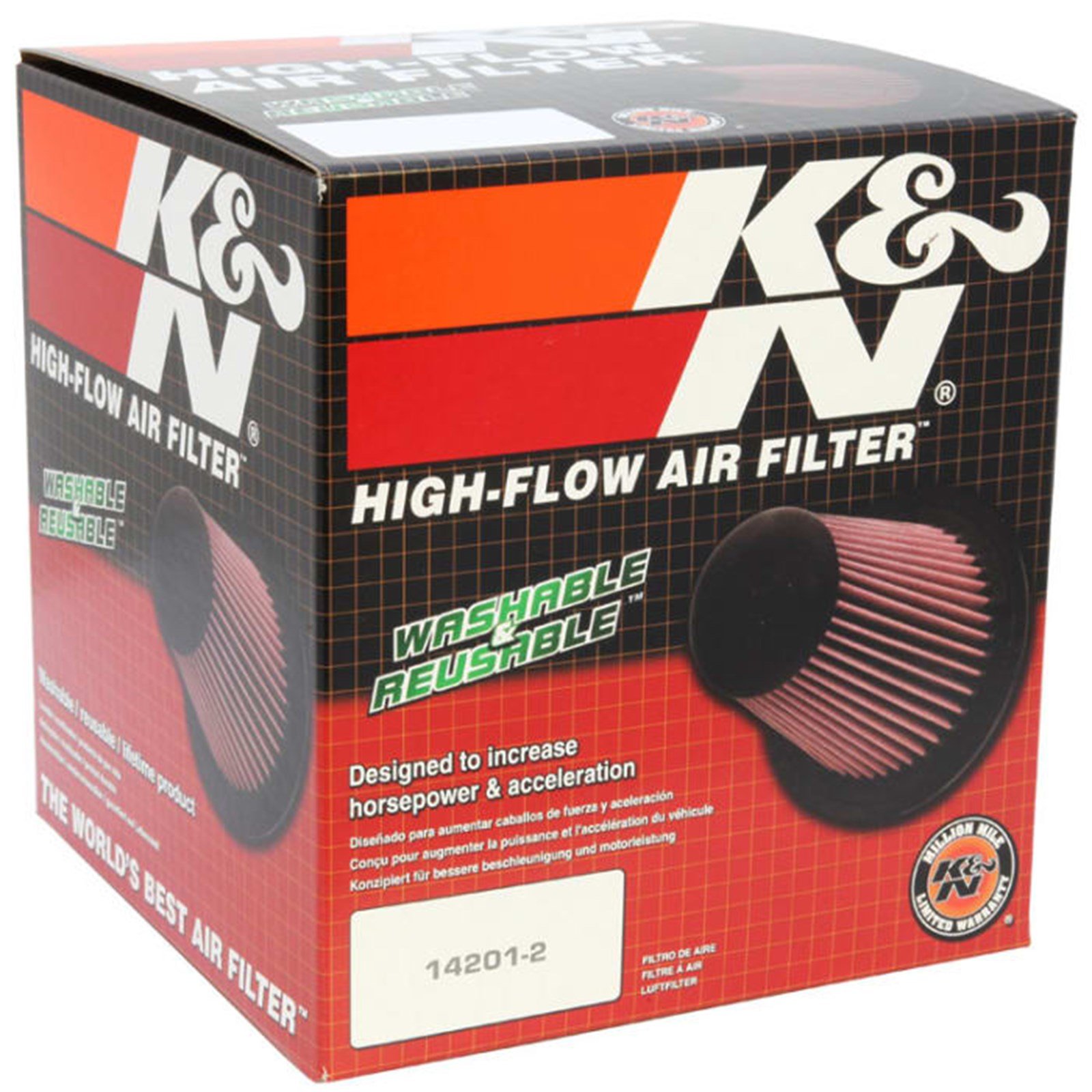 K-N * RU-5061 UNIVERSAL HAVA FİLTRESİ