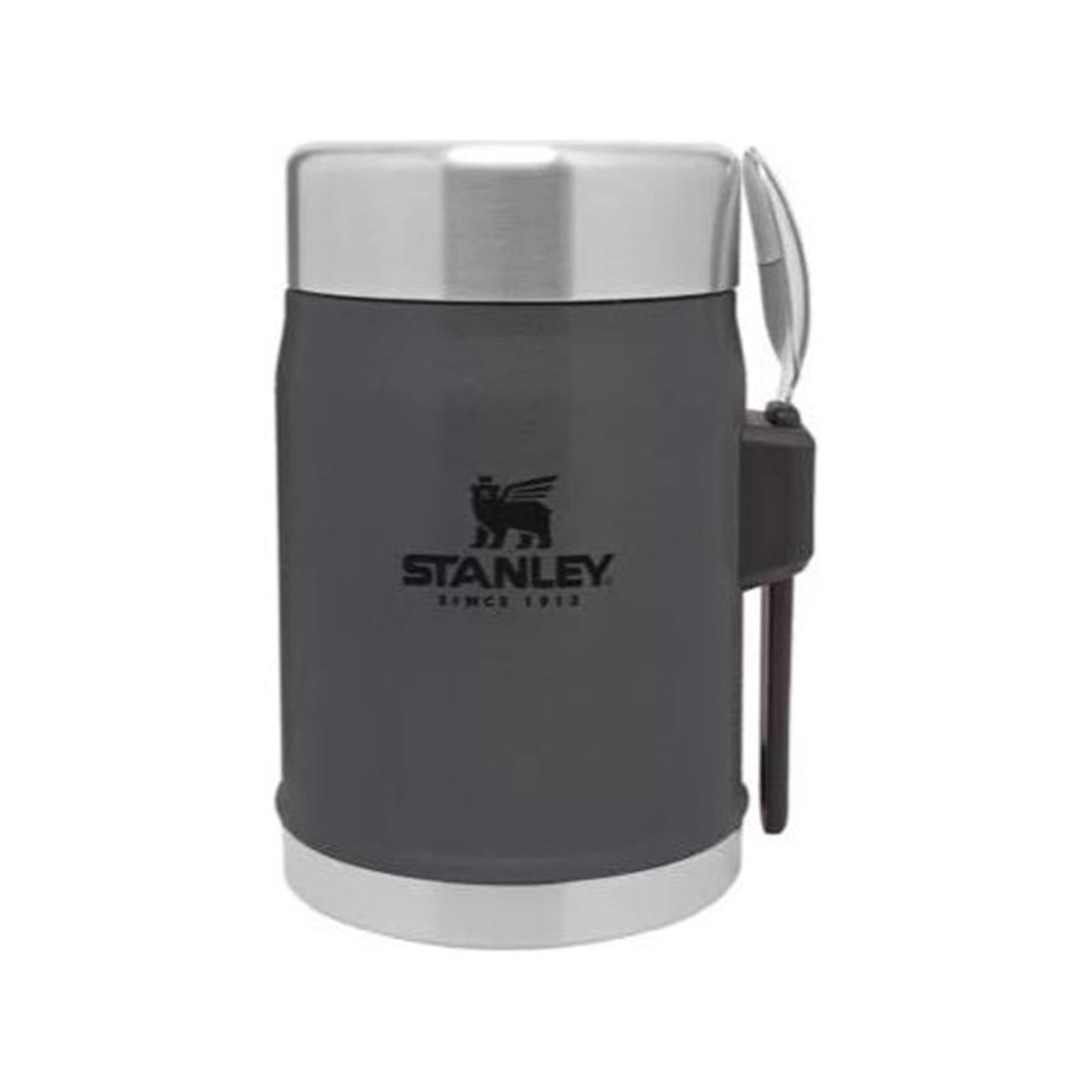 KLASİK PASLANMAZ ÇELİK YEMEK TERMOSU KAŞIKLI 0,40 LT