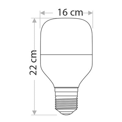 CT4328 60W BEYAZ YÜKSEK WATT LED AMPUL E27 CATA