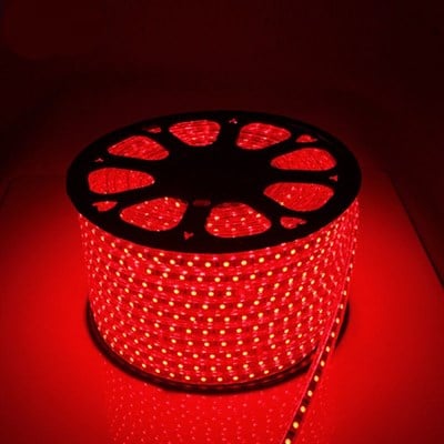 CT4550 10.8W/1mt KIRMIZI 3ÇİP DIŞ MEKAN ŞERİT LED 220V CATA