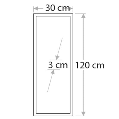 CT5267 30X120 40W BEYAZ LED PANEL SIVA ALTI CATA