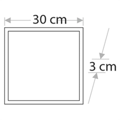 CT5280 30X30 25W BEYAZ LED PANEL SIVA ALTI CATA