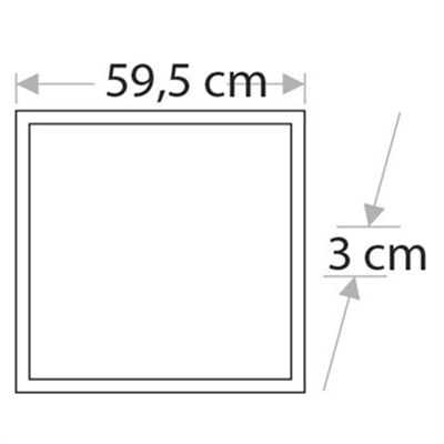 CT5282 60X60 40W BEYAZ LED PANEL SIVA ALTI CATA