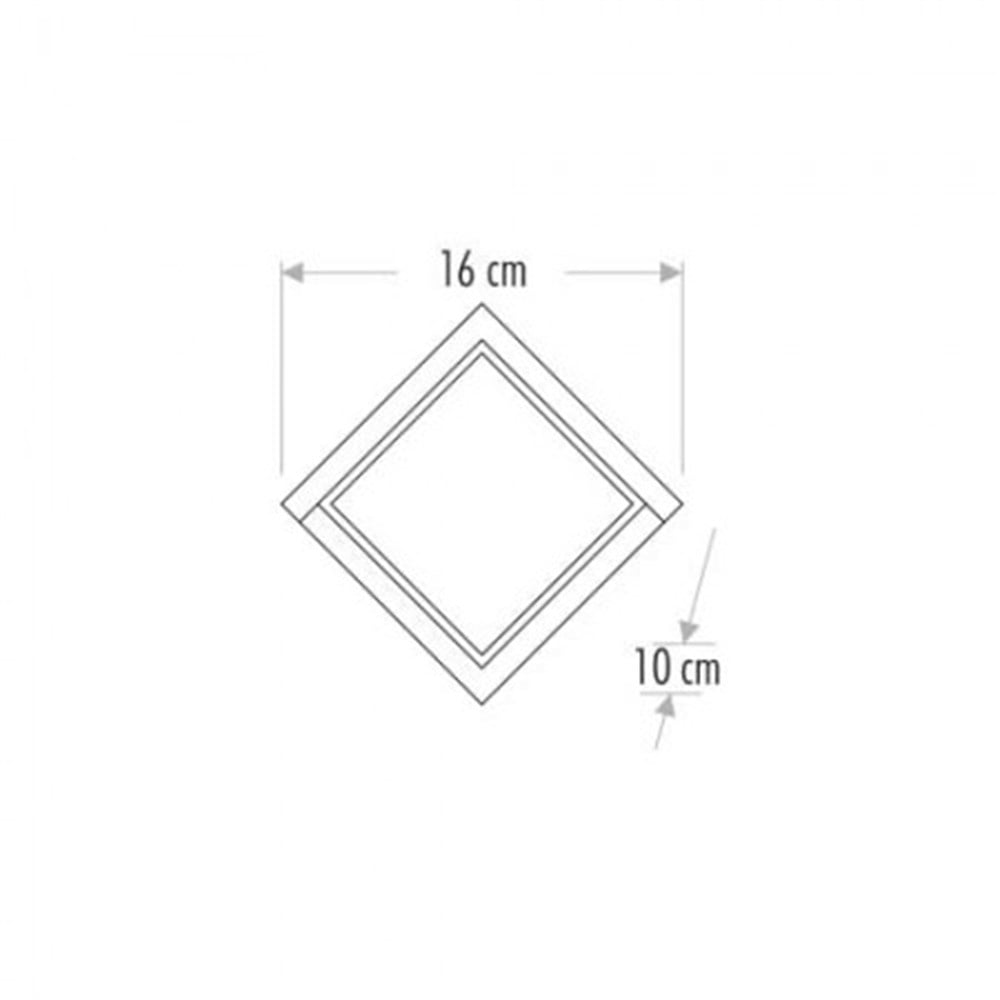 CT7074 12W SARI IŞIK SIVA ÜSTÜ LEDLİ APLİK CATA