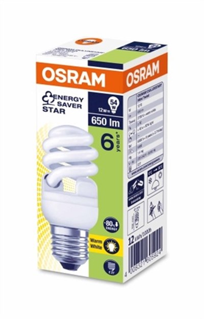 DSTAR MİNİTWİST T2 12W/827 E27 SPİRAL OSRAM