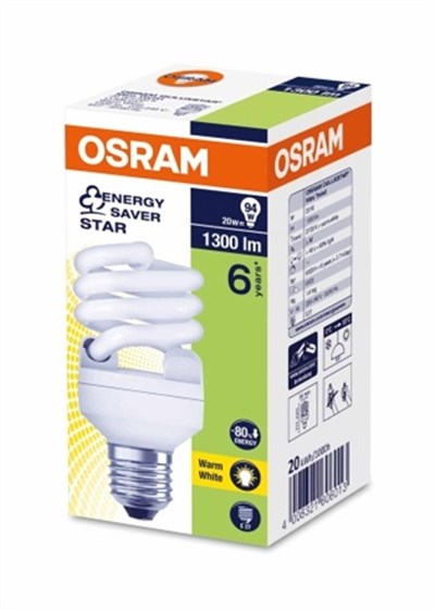 DSTAR MİNİTWİST T2 20W/827 E27 SPİRAL OSRAM