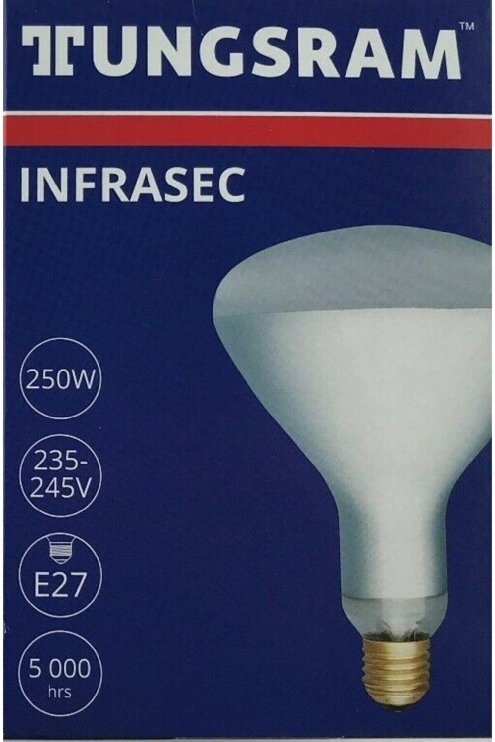 İNFRARED 250W E27 ŞEFFAF GE