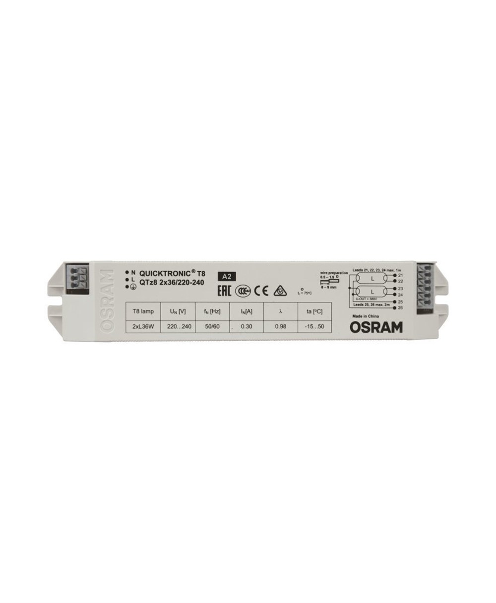 QTZ8 2x36W/220-240 ELEKTRONİK BALAST OSRAM