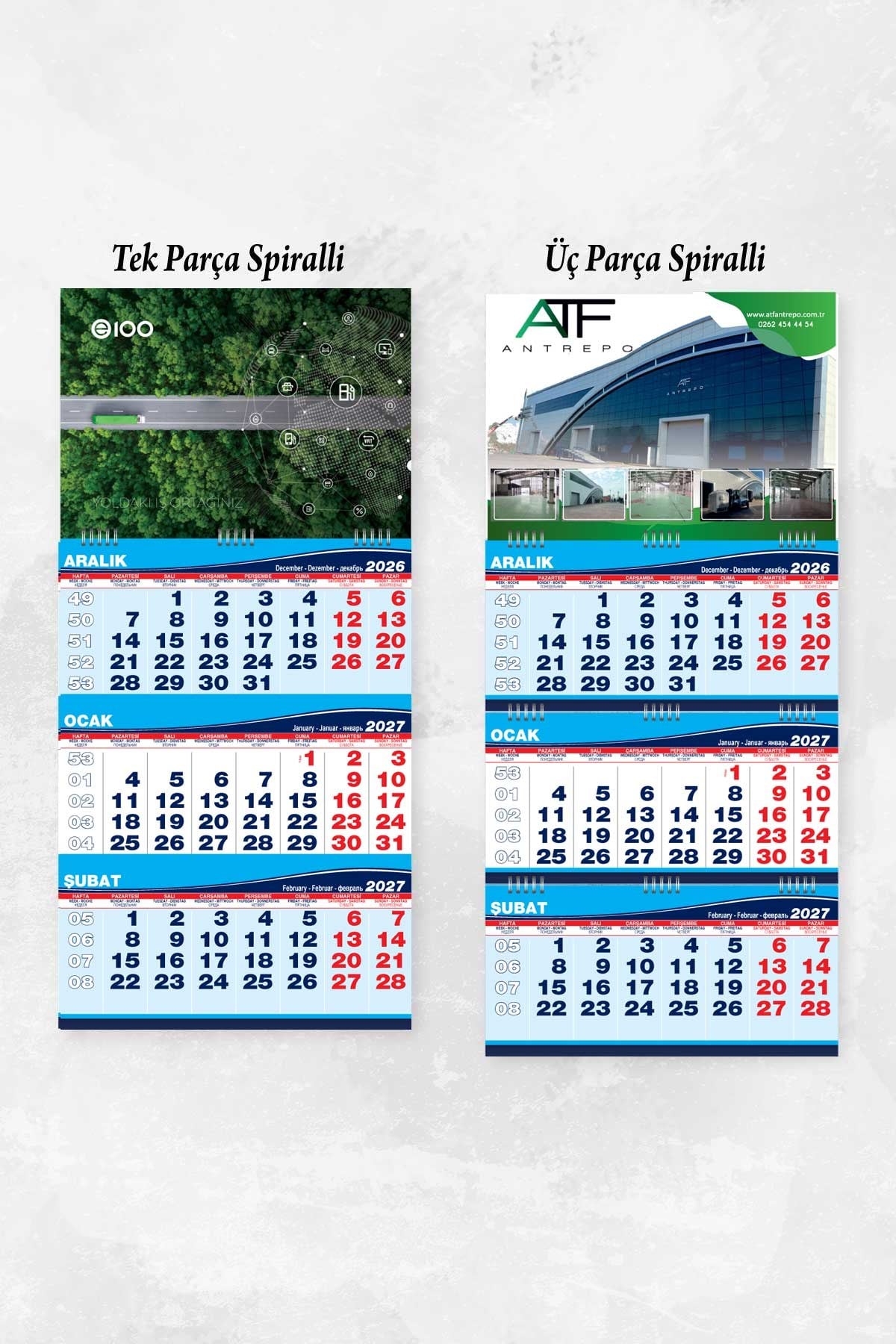 2027 Orta Boy Promosyon Gemici Takvimi-PB1292
