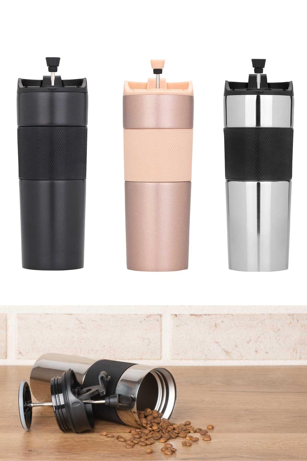 Baskılı Çelik Termos Bardak - 500ml-PB2515