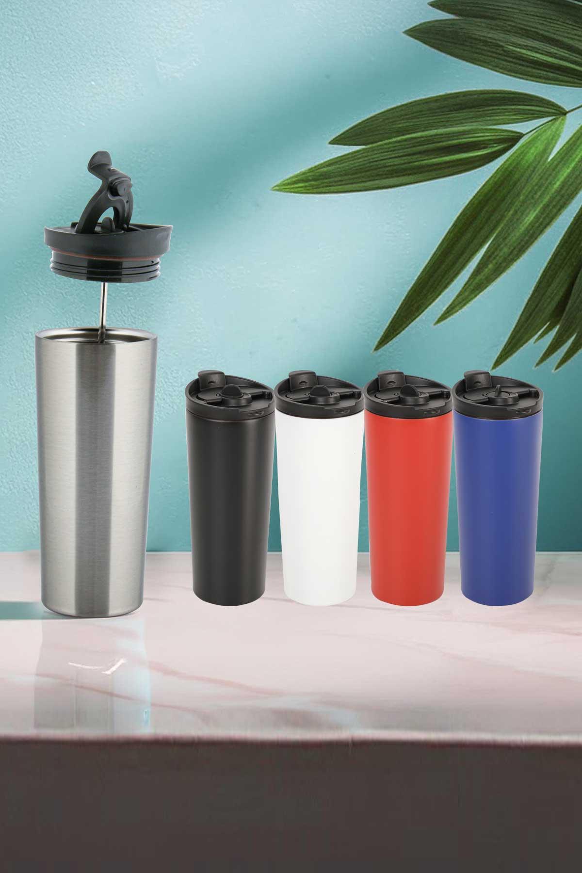 French Press Filtreli Termos Bardak - 450ml-PB2535