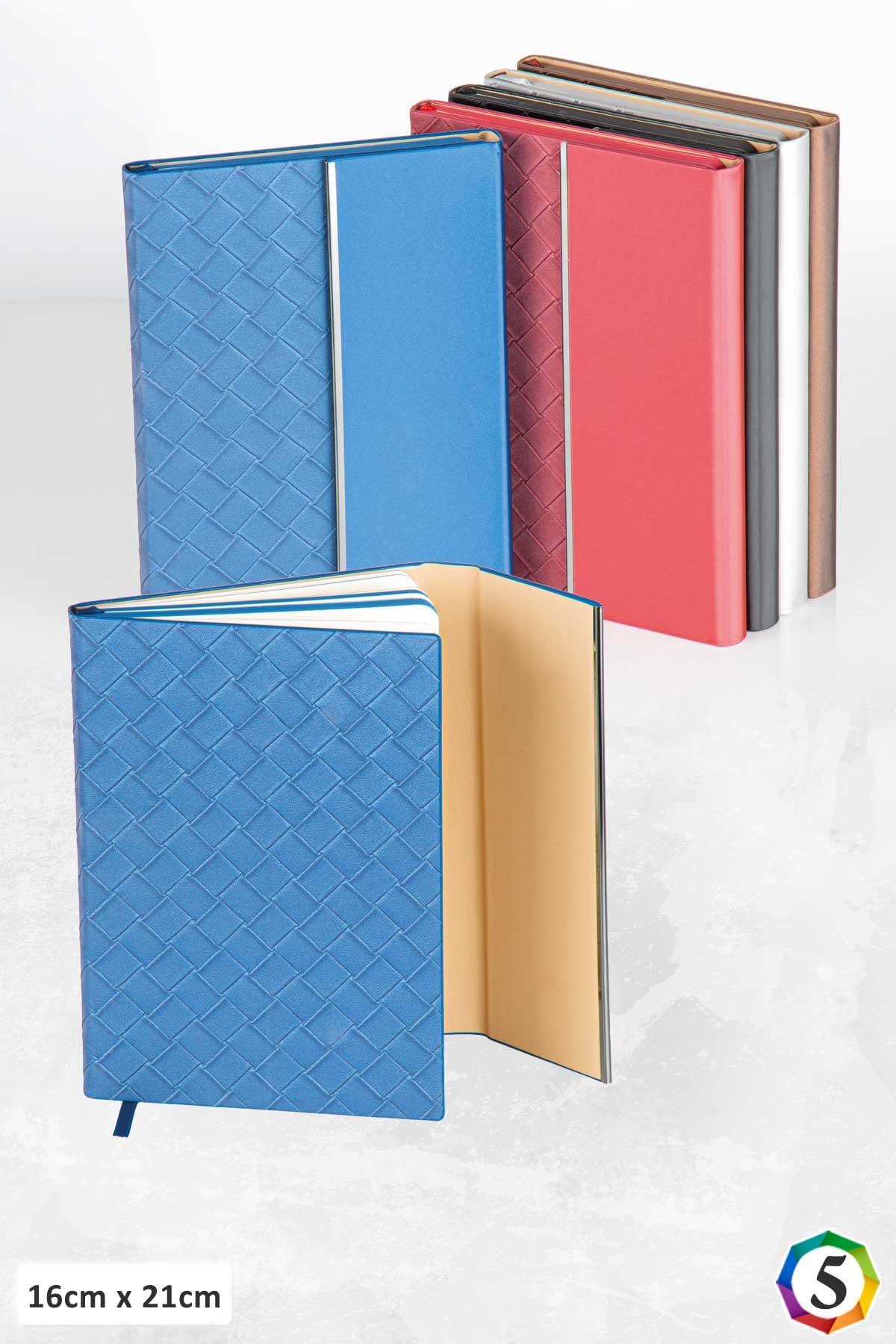 Hasır Desen Termo Deri Kapak Defter-PB1305