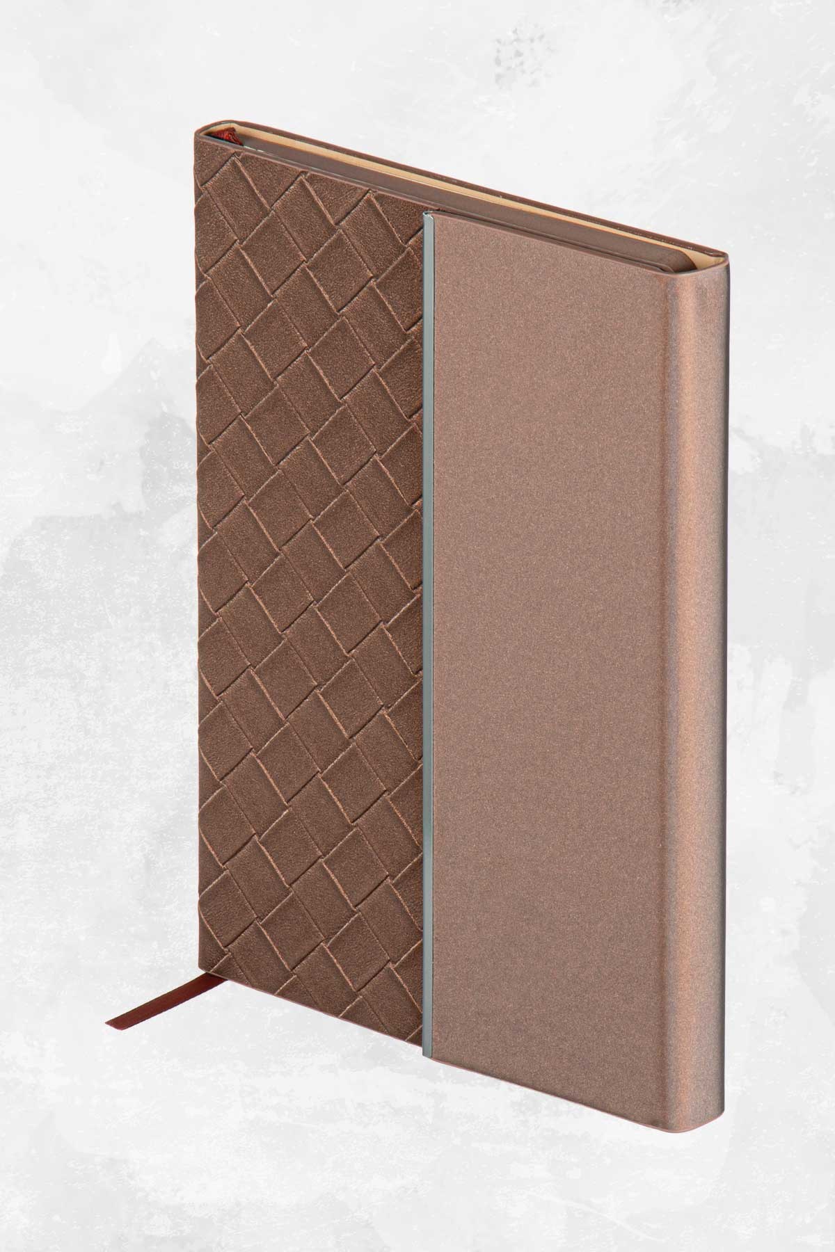 Hasır Desen Termo Deri Kapak Defter-PB1305